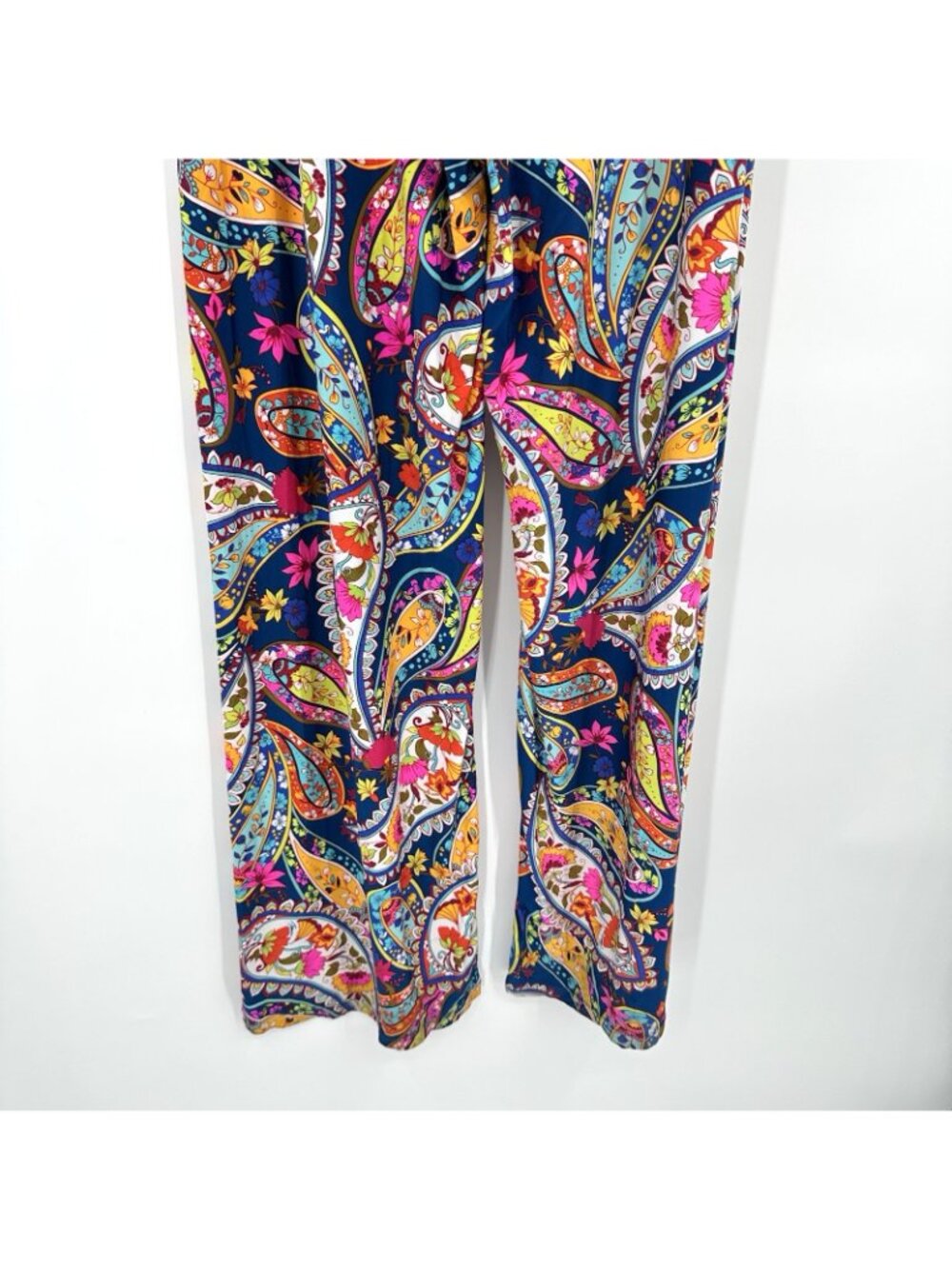 TRINA TURK swim pants colorful LARGE wide leg retro beach cruise island mod - Picture 9 of 11